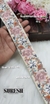 Peach Floral Thread Embroidery Lace – 48590-EMB