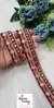 Maroon Mesh Mosaic Embroidery Designer Trim