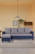 neudot Saya RHS Sectional Sofa for Living Room |6 Person Sofa| Premium Fabric with Cushioned Armrest | 12 Months Warranty| Solid Wood Frame| 6 Seater in Saya Duo Blue Color DIY(Do-It-Yourself)