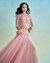 Blush Garden Reverie Embroidered Cape