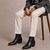 The Mauro Black Men Cuban Heel Boots Florsheim