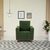 neudot Roman Sofa for Living Room |1 Person Sofa|Premium Fabric with Cushioned Armrest | Solid Wood Frame|1 Seater in Emerald Green Color