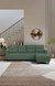 neudot Aria 6 Seater LHS Sectional Sofa in Earth Green Colour