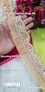 Mj-820 Shining Antique Gold Handmade Zardosi Organza Lace