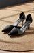 WZAYA Black Slim Heel Pointed Pumps