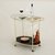 2-Tier Glass Trolley Cart