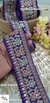 Purple Sabya Bloom Embroidery Lace