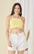 Lemon Drop Summer Halter Crop Top