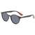 AUGEN Unisex Polarized Sunglasses With Round Grey Frame & Black Lenses