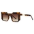 AUGEN by Visions India Retro Vintage Abstract Unisex Sunglasses UV400 Protected (Brown)