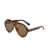 AUGEN By Visions India Retro Vintage Abstract Unisex Sunglasses UV400 Protected Large Size (DaBrown, 105)
