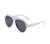 AUGEN By Visions India Retro Vintage Abstract Unisex Sunglasses UV400 Protected Large Size (White, 105)