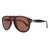 AUGEN By Visions India Retro Vintage Polarized Abstract Unisex Sunglasses UV400 Protected Medium Size (Brown, 110)