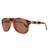AUGEN By Visions India Retro Vintage Polarized Abstract Unisex Sunglasses UV400 Protected Medium Size (DaBrown, 110)