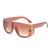 AUGEN By Visions India Retro Vintage Oversized Square Abstract Unisex Sunglasses UV400 Protected Large Size (Brown, 115)