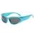 AUGEN By Visions India Y2K Futuristic Wrap Around Sunglasses, Trendy Cyberpunk Visor Sunglasses Monoblock Cyclops Shades UV 400 Protection Abstract Unisex Sunglasses Medium (C4, 157)