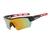 AUGEN By Visions India Sports Mirrored Wraparound Sunglasses for Cycling Cricket Riding Trekking Full Coverage UV 400 Protection Abstract Unisex Sunglasses Large (C8, 158)