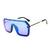 AUGEN By Visions India Retro Vintage Square Abstract Unisex Sunglasses Polarized UV400 Protected Large Size (C4, 159)