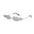 AUGEN By Visions India Retro Vintage Fire Design Rimless Flame Abstract Unisex Sunglasses UV400 Protected Medium Size (C20, 168)