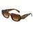 AUGEN By Visions India Retro Vintage Oval Plastic Abstract Unisex Sunglasses UV400 Protected Medium Size (C4, 176)