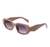 AUGEN By Visions India Retro Vintage Oval Plastic Abstract Unisex Sunglasses UV400 Protected Medium Size (C7, 176)