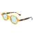 AUGEN Modern Hexagonal Plastic Unisex Sunglasses UV 400 Protected Small Size (180-C4)
