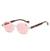 AUGEN Modern Hexagonal Plastic Unisex Sunglasses UV 400 Protected Small Size (180-C8)