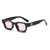 AUGEN Modern Square Plastic Unisex Sunglasses UV 400 Protected Medium Size (181-C10)