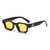 AUGEN Modern Square Plastic Unisex Sunglasses UV 400 Protected Medium Size (181-C12)
