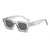 AUGEN Modern Square Plastic Unisex Sunglasses UV 400 Protected Medium Size (181-C2)