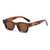 AUGEN Modern Square Plastic Unisex Sunglasses UV 400 Protected Medium Size (181-C7)