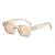AUGEN Modern Square Plastic Unisex Sunglasses UV 400 Protected Medium Size (181-C8)
