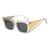 AUGEN Casual Butterfly Plastic Unisex Sunglasses UV 400 Protected Large Size (182-C6)