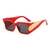 AUGEN Casual Butterfly Plastic Unisex Sunglasses UV 400 Protected Large Size (182-C7)