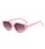 AUGEN Modern Cat Eye Plastic Unisex Sunglasses UV 400 Protected Large Size (183-C11)
