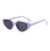 AUGEN Modern Cat Eye Plastic Unisex Sunglasses UV 400 Protected Large Size (183-C13)