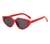 AUGEN Modern Cat Eye Plastic Unisex Sunglasses UV 400 Protected Large Size (183-C9)