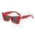 AUGEN Modern Butterfly Plastic Unisex Sunglasses UV 400 Protected Medium Size (186-C9)