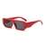 AUGEN Modern Rectangular Plastic Unisex Sunglasses UV 400 Protected Large Size (187-C1)