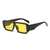 AUGEN Modern Rectangular Plastic Unisex Sunglasses UV 400 Protected Large Size (187-C11)
