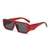AUGEN Modern Rectangular Plastic Unisex Sunglasses UV 400 Protected Large Size (187-C5)