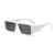 AUGEN Modern Rectangular Plastic Unisex Sunglasses UV 400 Protected Large Size (187-C6)