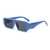 AUGEN Modern Rectangular Plastic Unisex Sunglasses UV 400 Protected Large Size (187-C8)