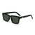 AUGEN Modern Rectangular Plastic Unisex Sunglasses UV 400 Protected Large Size (188-C4)