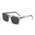 AUGEN Modern Rectangular Plastic Unisex Sunglasses UV 400 Protected Large Size (188-C6)
