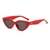 AUGEN Modern Cat Eye Plastic Women Sunglasses UV 400 Protected Medium Size (189-C2)