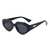 AUGEN Modern Oval Plastic Women Sunglasses UV 400 Protected Medium Size (191-C1)