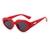 AUGEN Modern Oval Plastic Women Sunglasses UV 400 Protected Medium Size (191-C6)