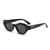 AUGEN Modern Oval Plastic Unisex Sunglasses UV 400 Protected Medium Size (193-C1)