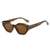 AUGEN Modern Oval Plastic Unisex Sunglasses UV 400 Protected Medium Size (193-C9)